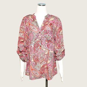 Charter Club Woman Paisley Blouse NWOT